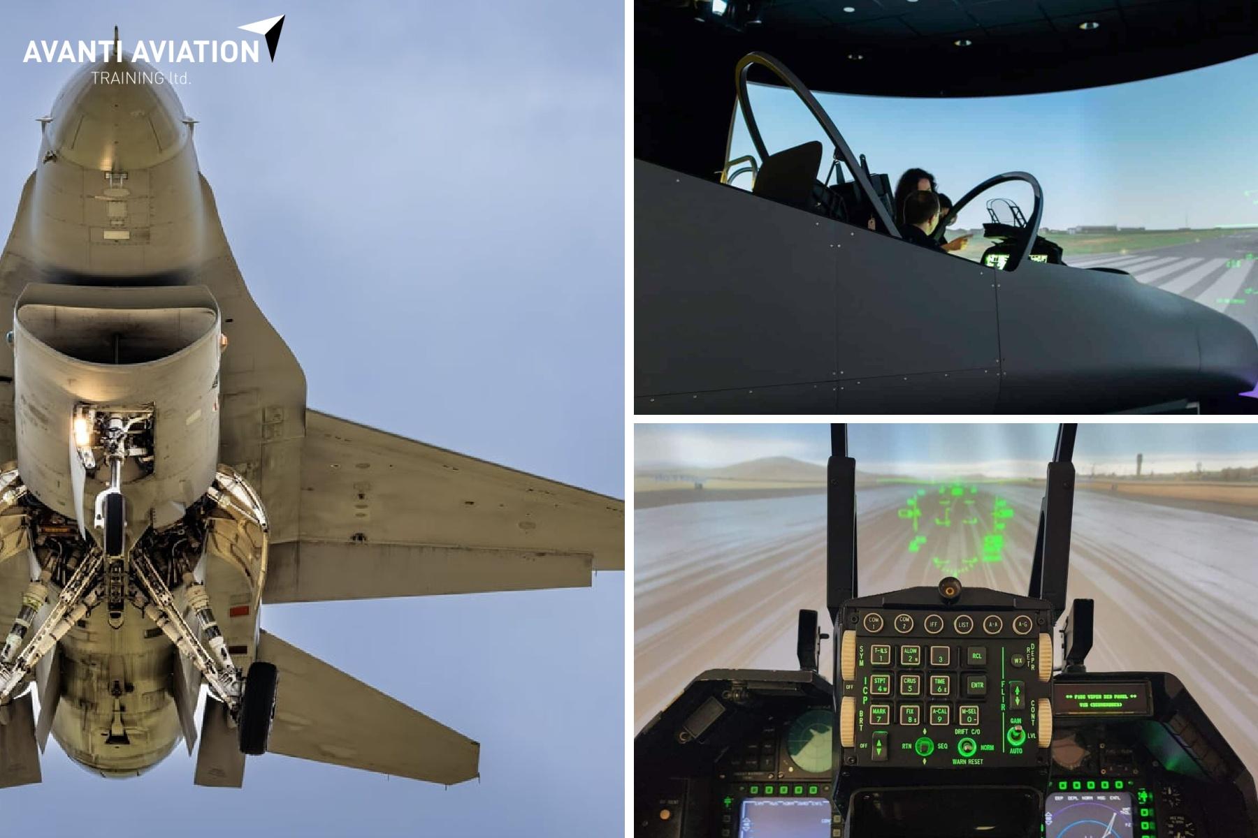 Vliegen in de  F16 Flight Simulator bij Avanti Aviation (45 min.)
