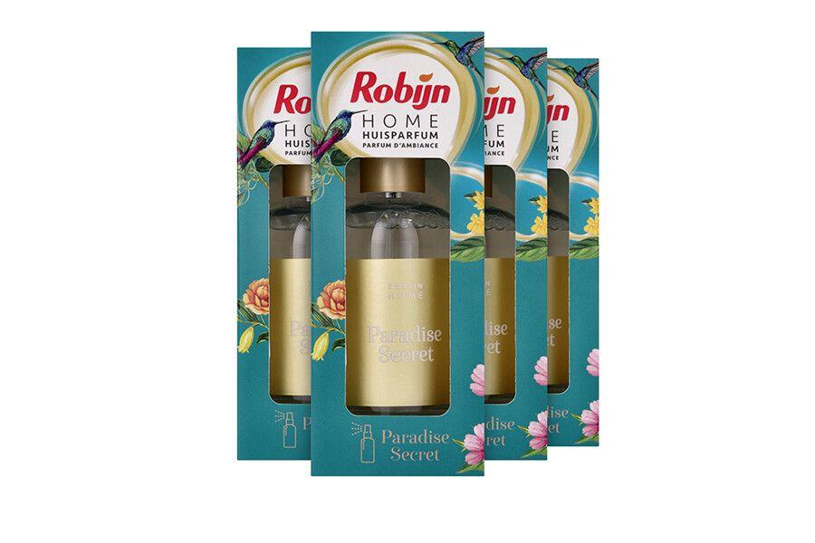 4 doosjes met huisparfum van Robijn