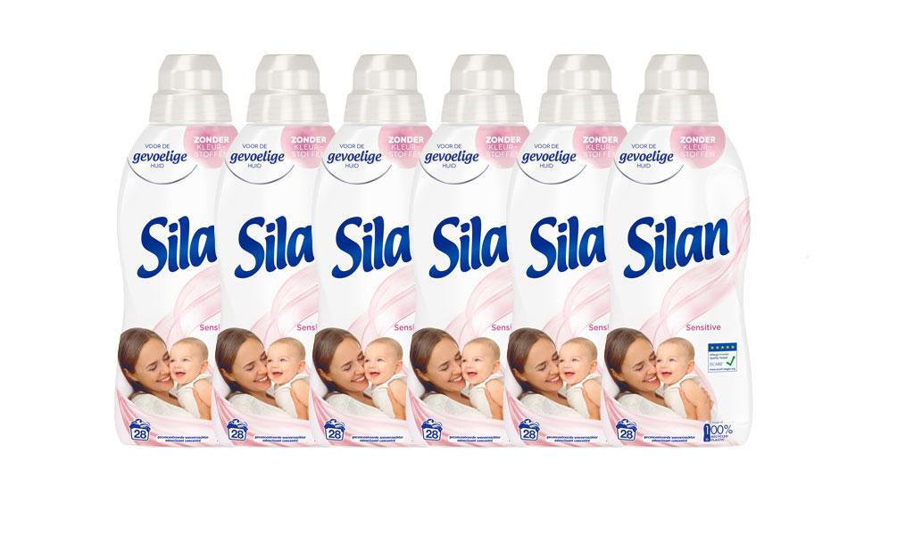 6 flessen wasverzachter van Silan (700 ml)