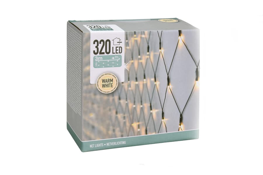 Netverlichting met 320 ledlampen (300 x 150 cm)