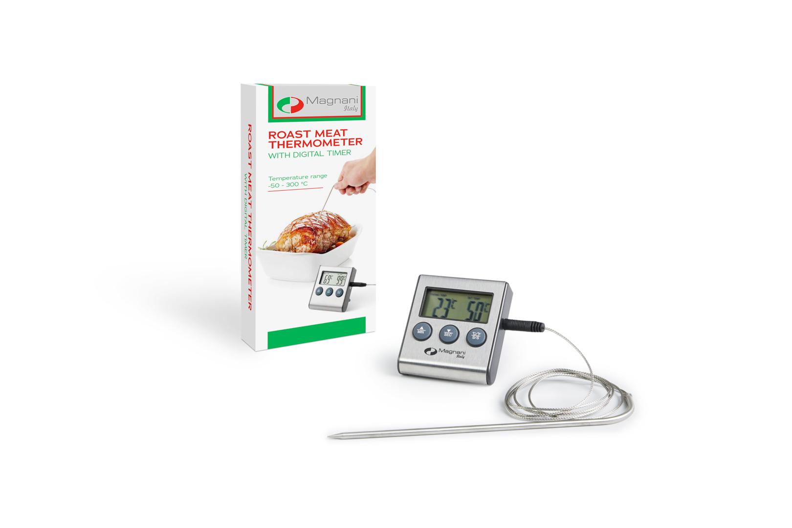 Vleesthermometer met digitale timer van Magnani