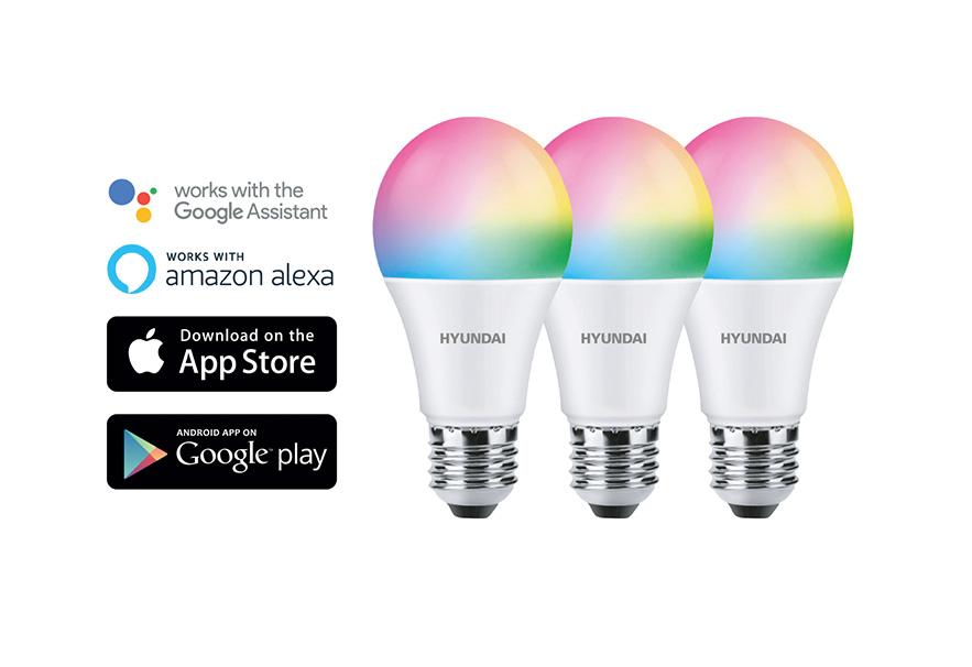 3 slimme lampen met app van Hyundai Home