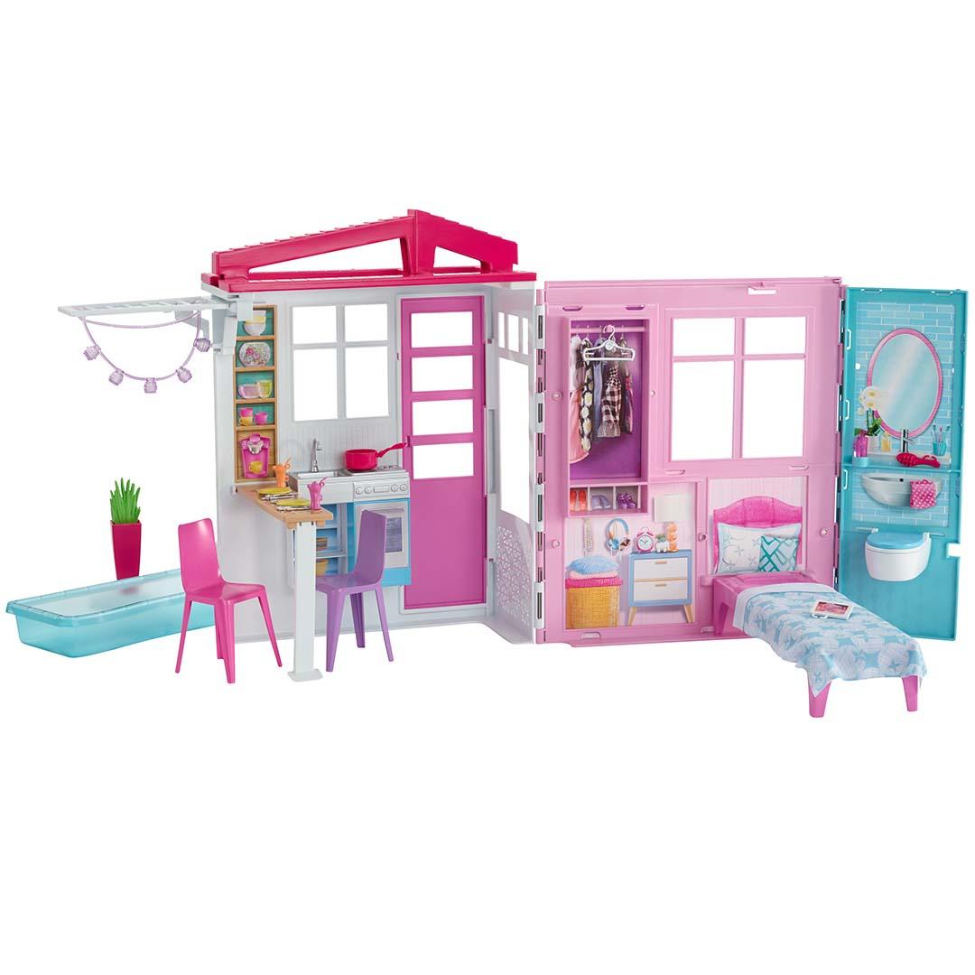 Barbie draagbaar vakantiehuis