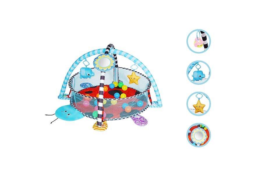Lieveheersbeest-speelmat/ballenbak met speelgoeddetails