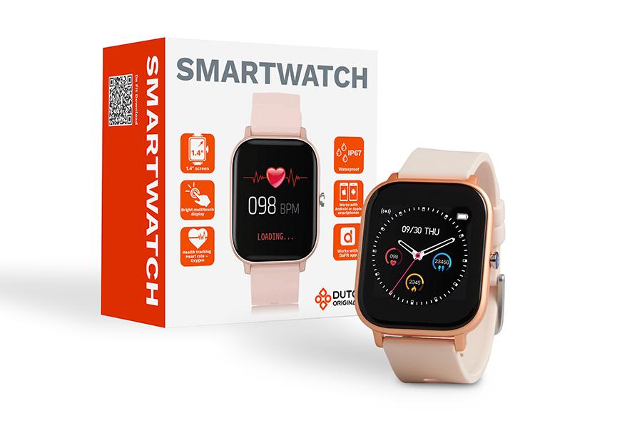 Smartwatch (roségoud of grijs)