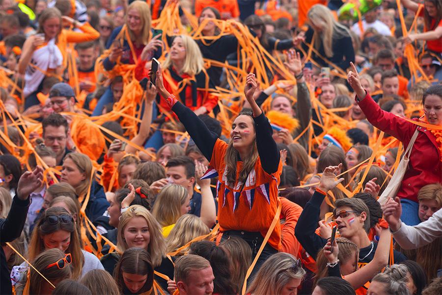 Oranje Strijders in Jaarbeurs Utrecht: WK-wedstrijd Nederland - Amerika