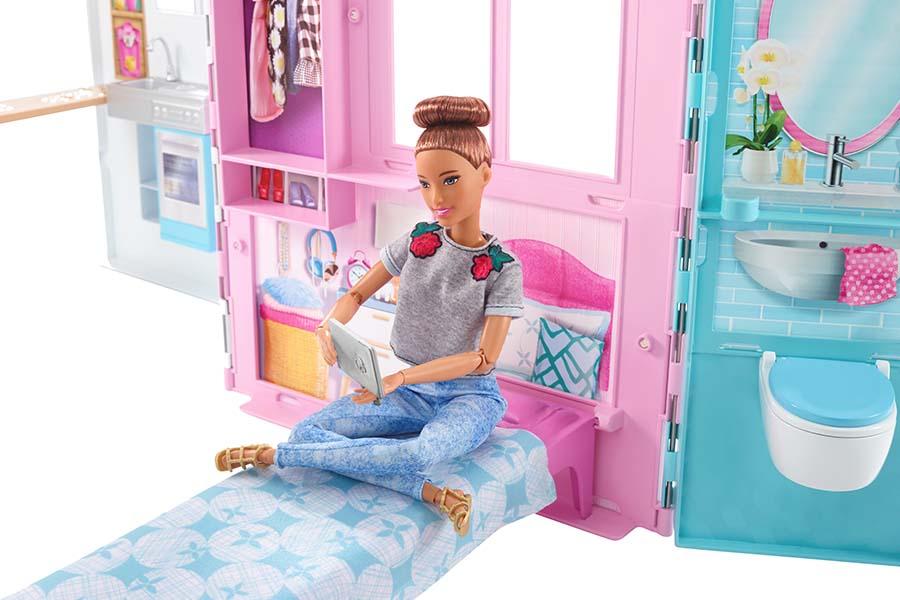 Barbie draagbaar vakantiehuis
