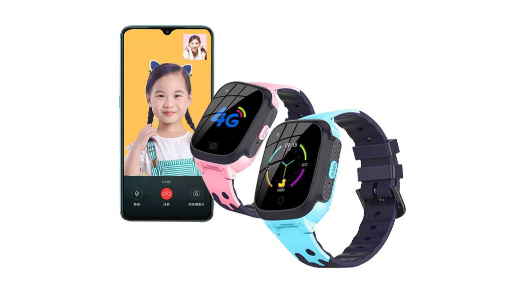 Kindersmartwatch met GPS en simkaart van Ayeway (blauw)